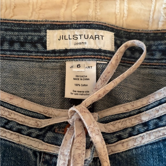 Jill Stuart Blue Denim Button-Down Skirt - Picture 3 of 3